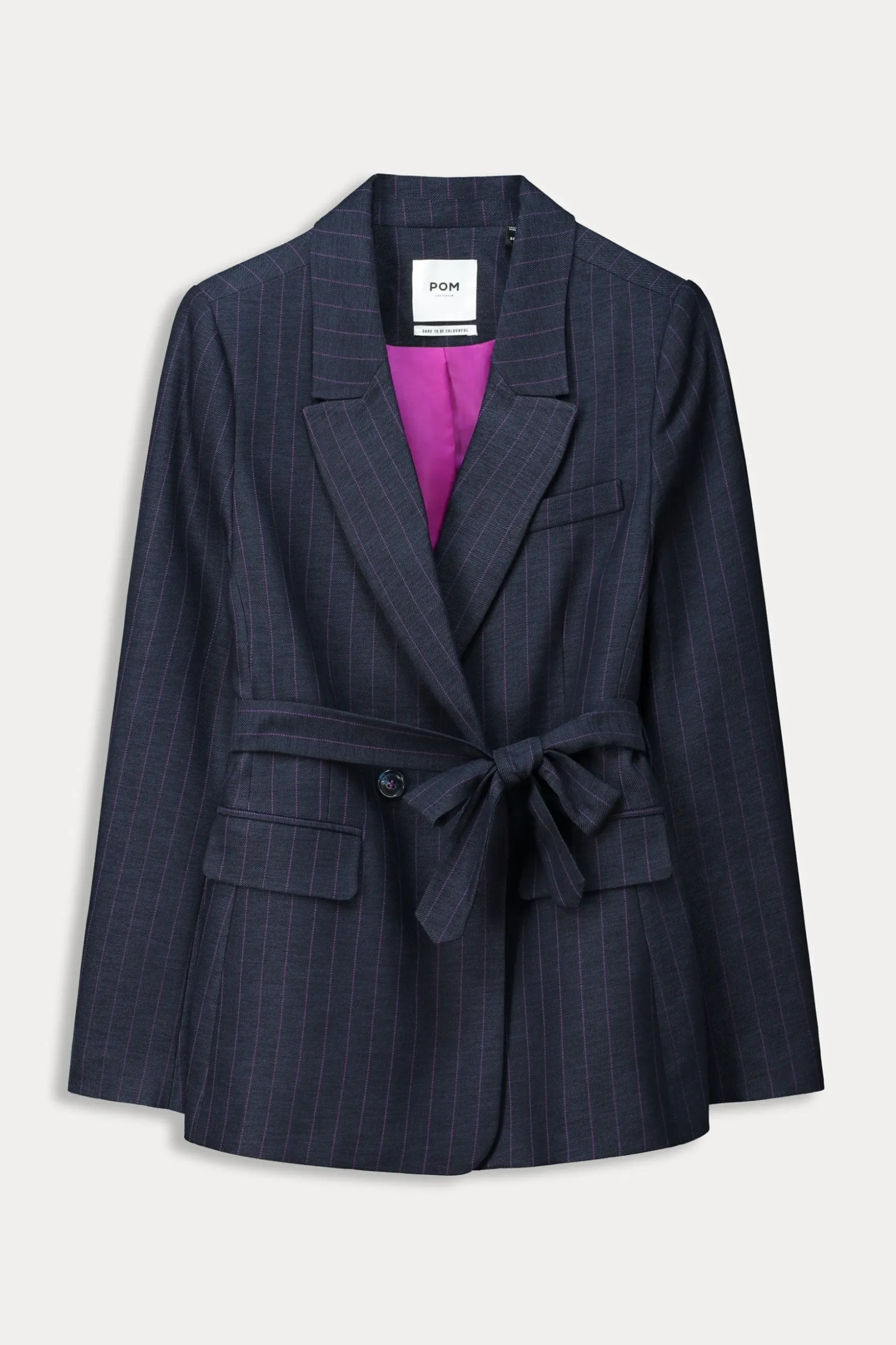 blazer_striped_midnight_blue_1.webp POM Amsterdam BLAZER Striped | Suits | Jassen & Blazers