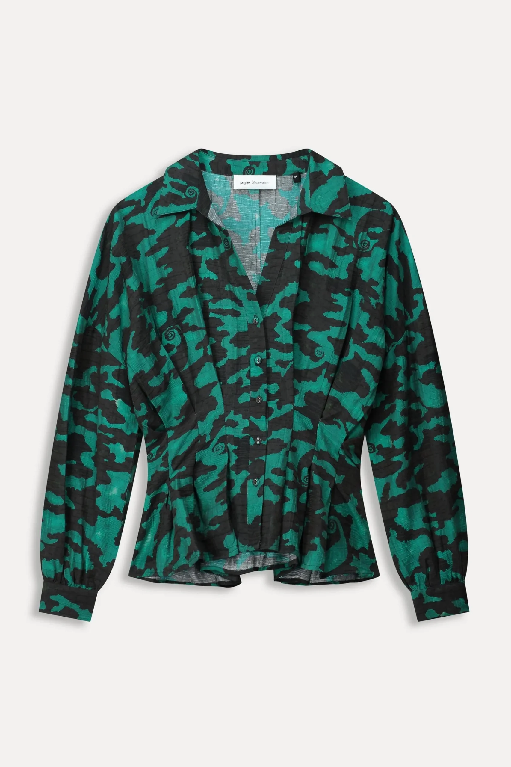 blouse_camo_teal_green_1.webp POM Amsterdam BLOUSE | Blouses
