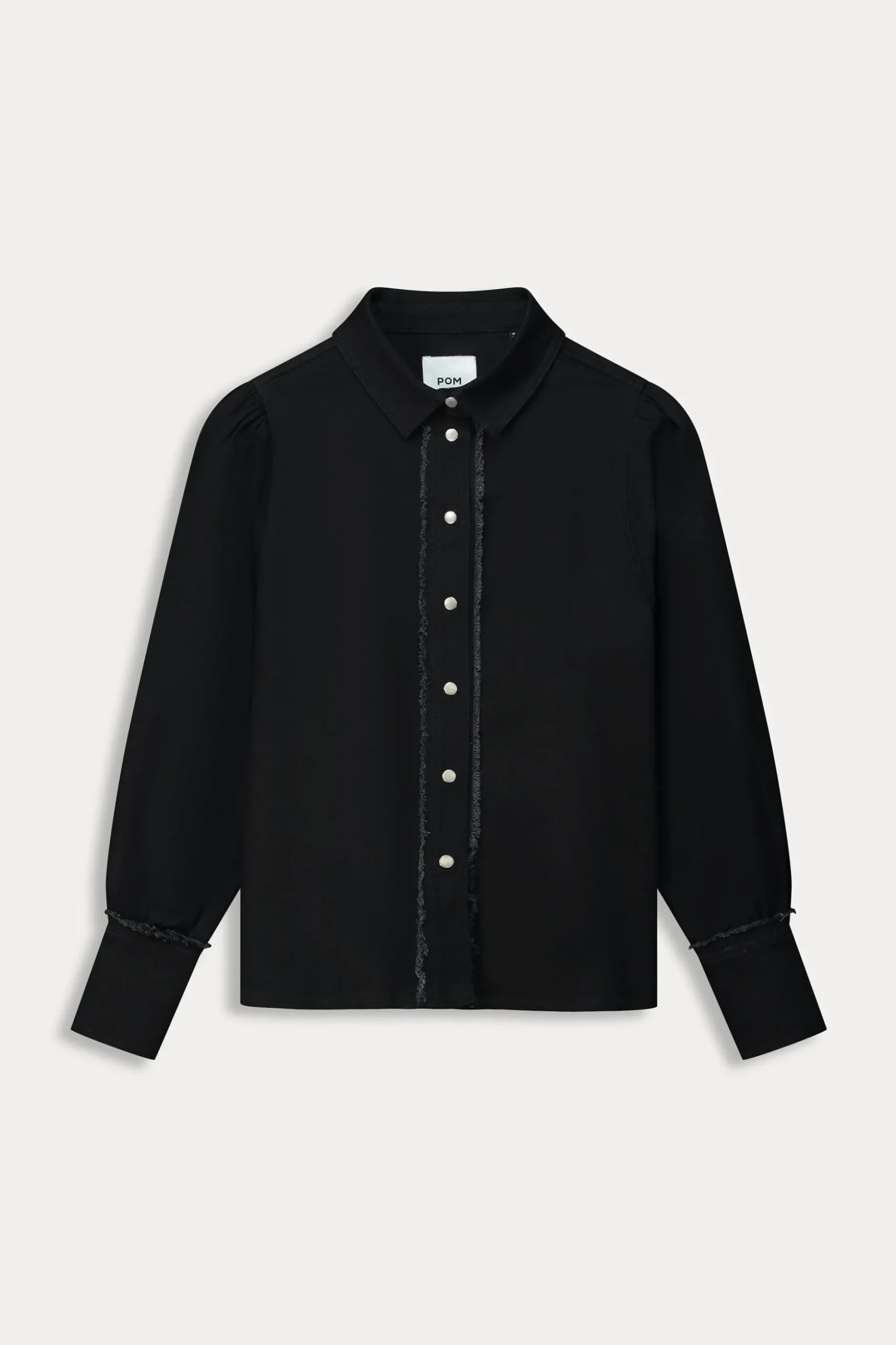 blouse_denim_washed_black_1.webp POM Amsterdam BLOUSE Denim | Co-Ords | Blouses