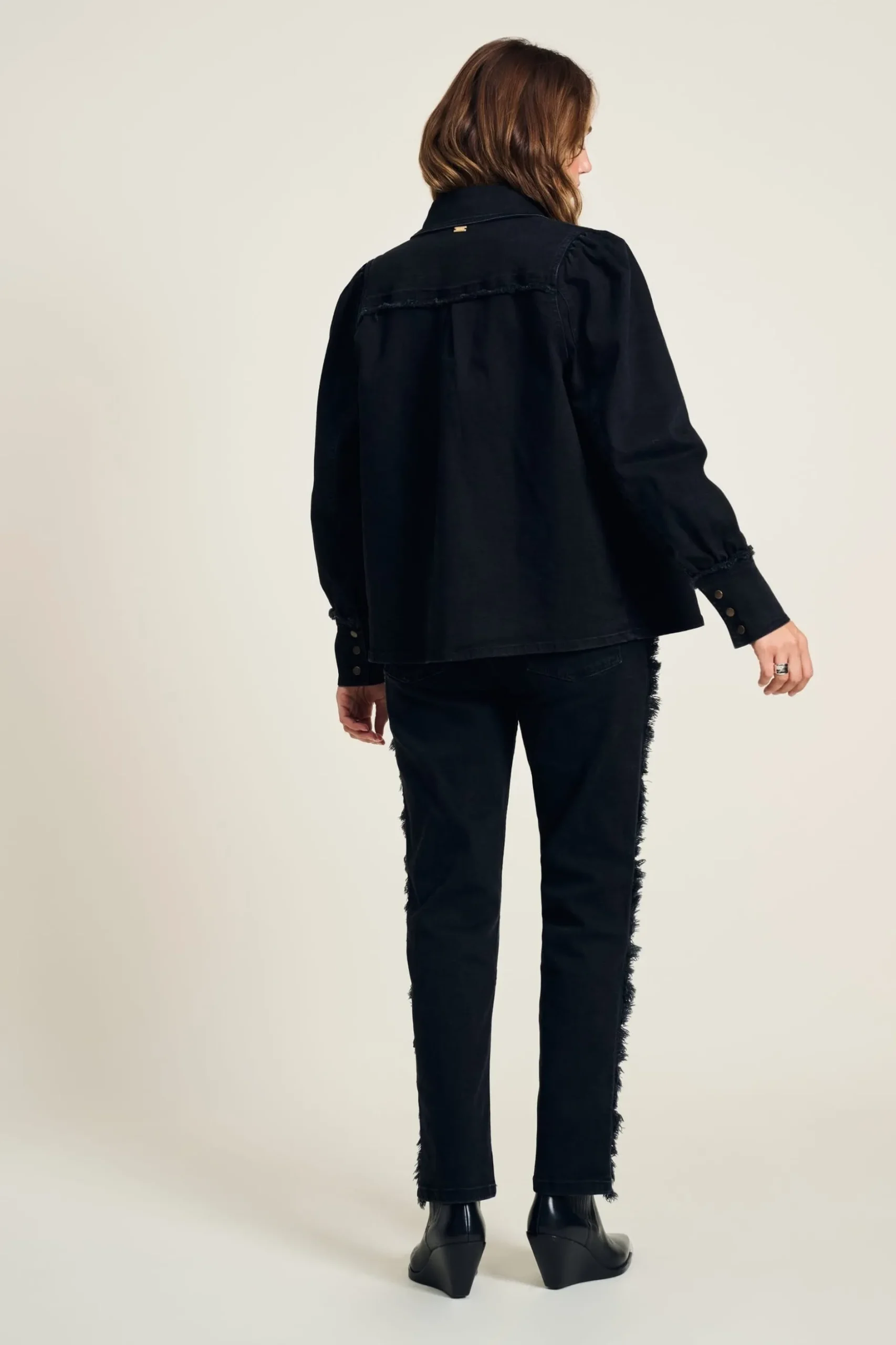 blouse_denim_washed_black_4.webp POM Amsterdam BLOUSE Denim | Co-Ords | Blouses