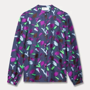 POM Amsterdam BLOUSE Featherfest Blue | Blouses