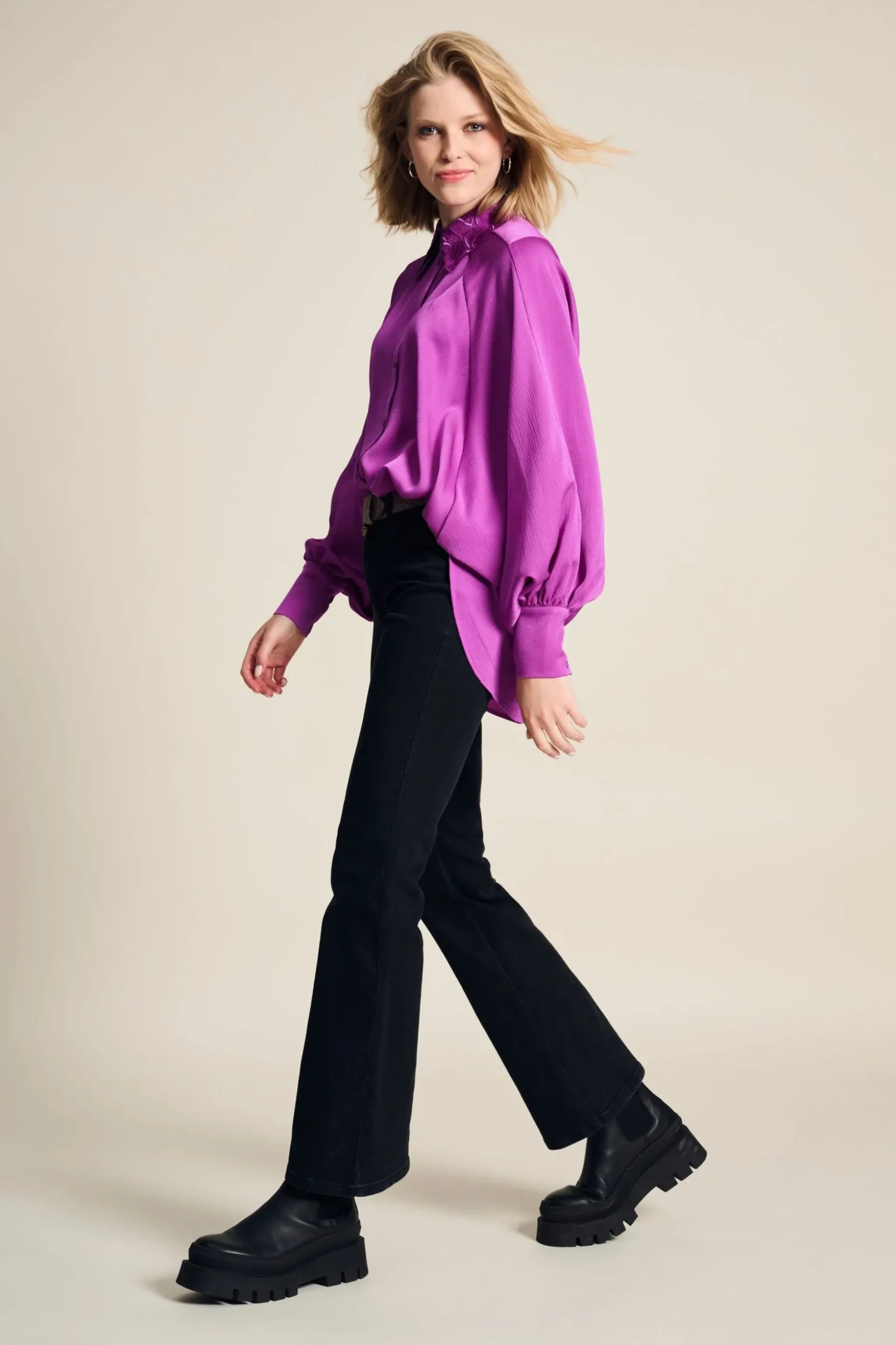 blouse_feathers_cactus_pink_3.webp POM Amsterdam BLOUSE Feathers Cactus Pink | Blouses