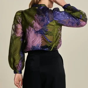 POM Amsterdam BLOUSE Festive Feathers | Blouses