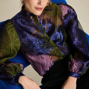 POM Amsterdam BLOUSE Festive Feathers | Blouses