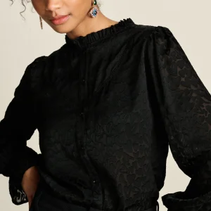 POM Amsterdam BLOUSE Hearts Black | Blouses