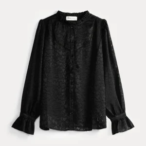 POM Amsterdam BLOUSE Hearts Black | Blouses