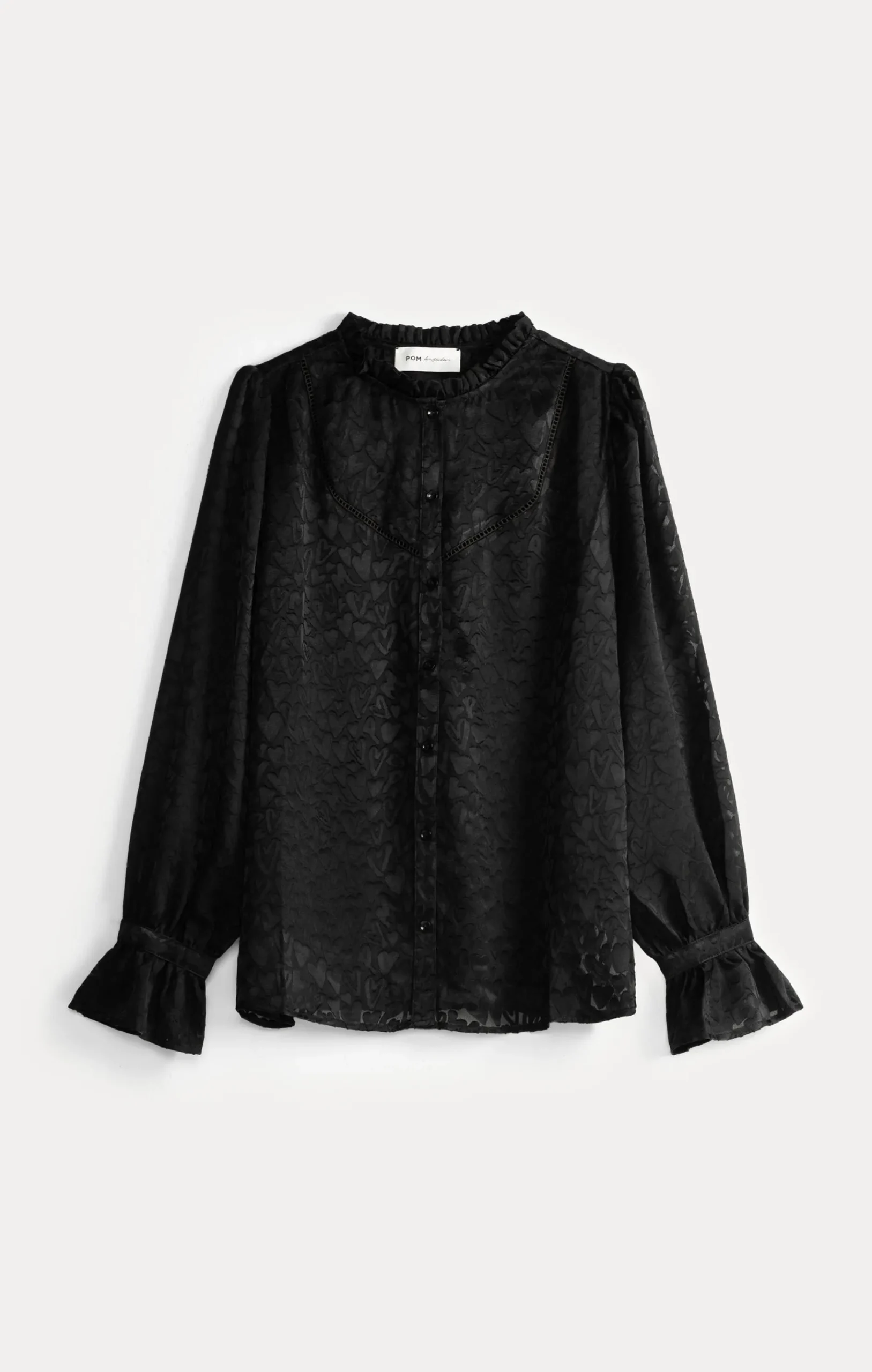 blouse_hearts_black_1.webp POM Amsterdam BLOUSE Hearts Black | Blouses