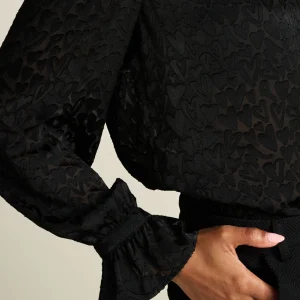POM Amsterdam BLOUSE Hearts Black | Blouses