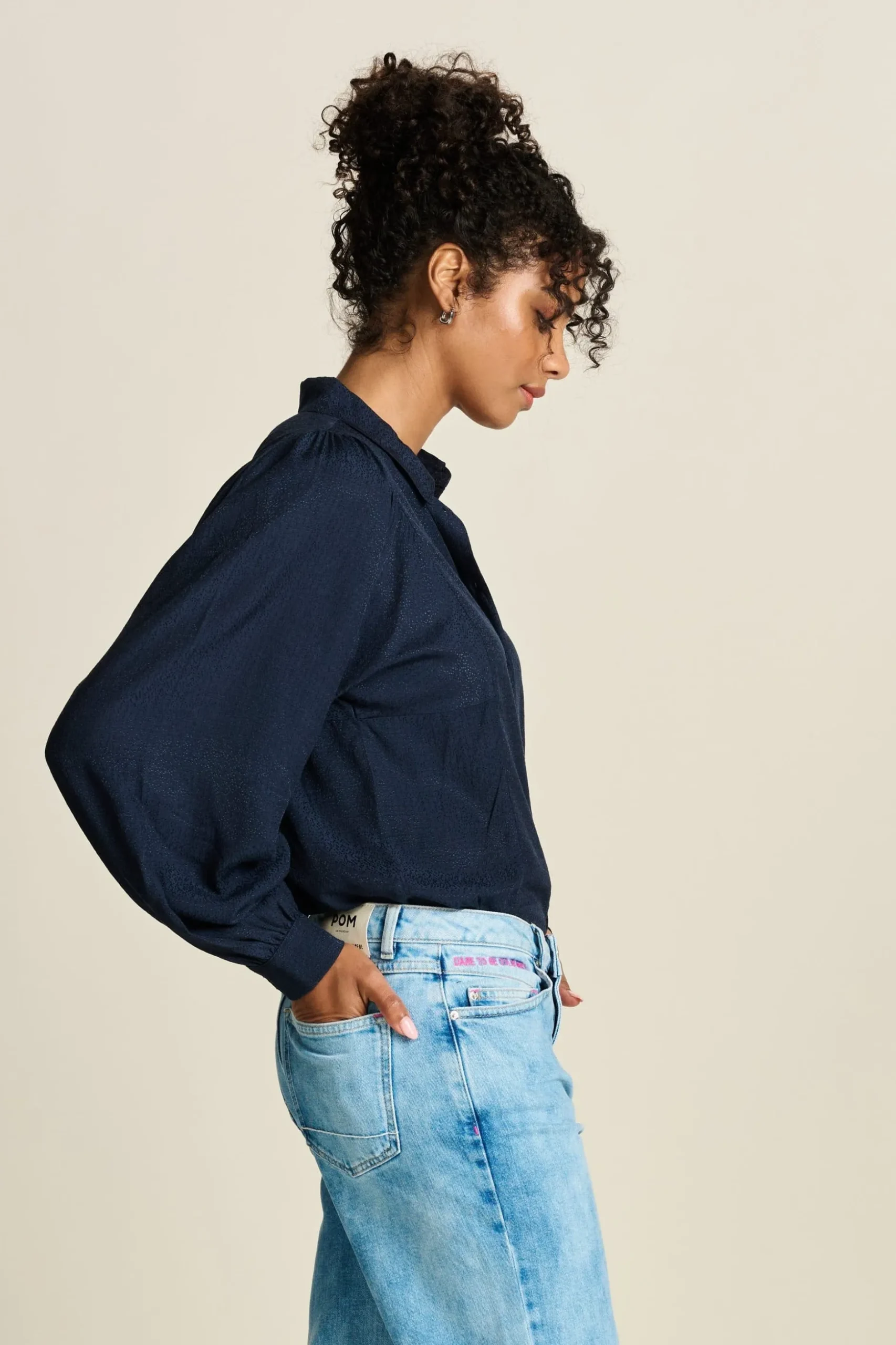 blouse_sparkle_blue_2.webp POM Amsterdam BLOUSE Sparkle Blue | Blouses