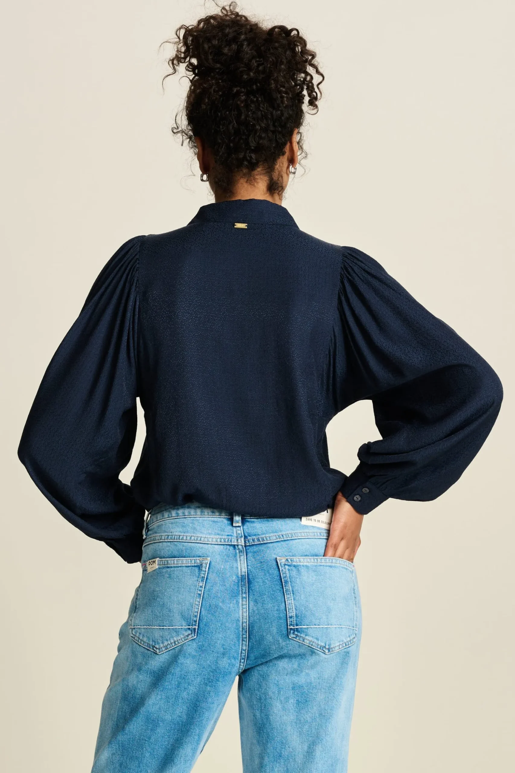 blouse_sparkle_blue_3.webp POM Amsterdam BLOUSE Sparkle Blue | Blouses
