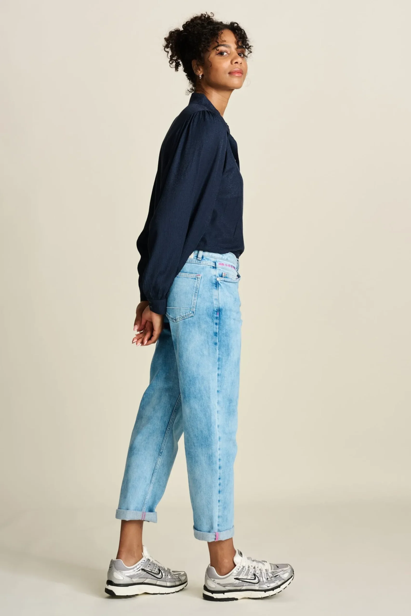 blouse_sparkle_blue_4.webp POM Amsterdam BLOUSE Sparkle Blue | Blouses