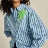 POM Amsterdam BLOUSE Striped Poplin | Blouses
