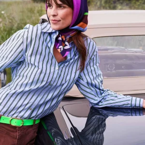 POM Amsterdam BLOUSE Striped Poplin | Blouses
