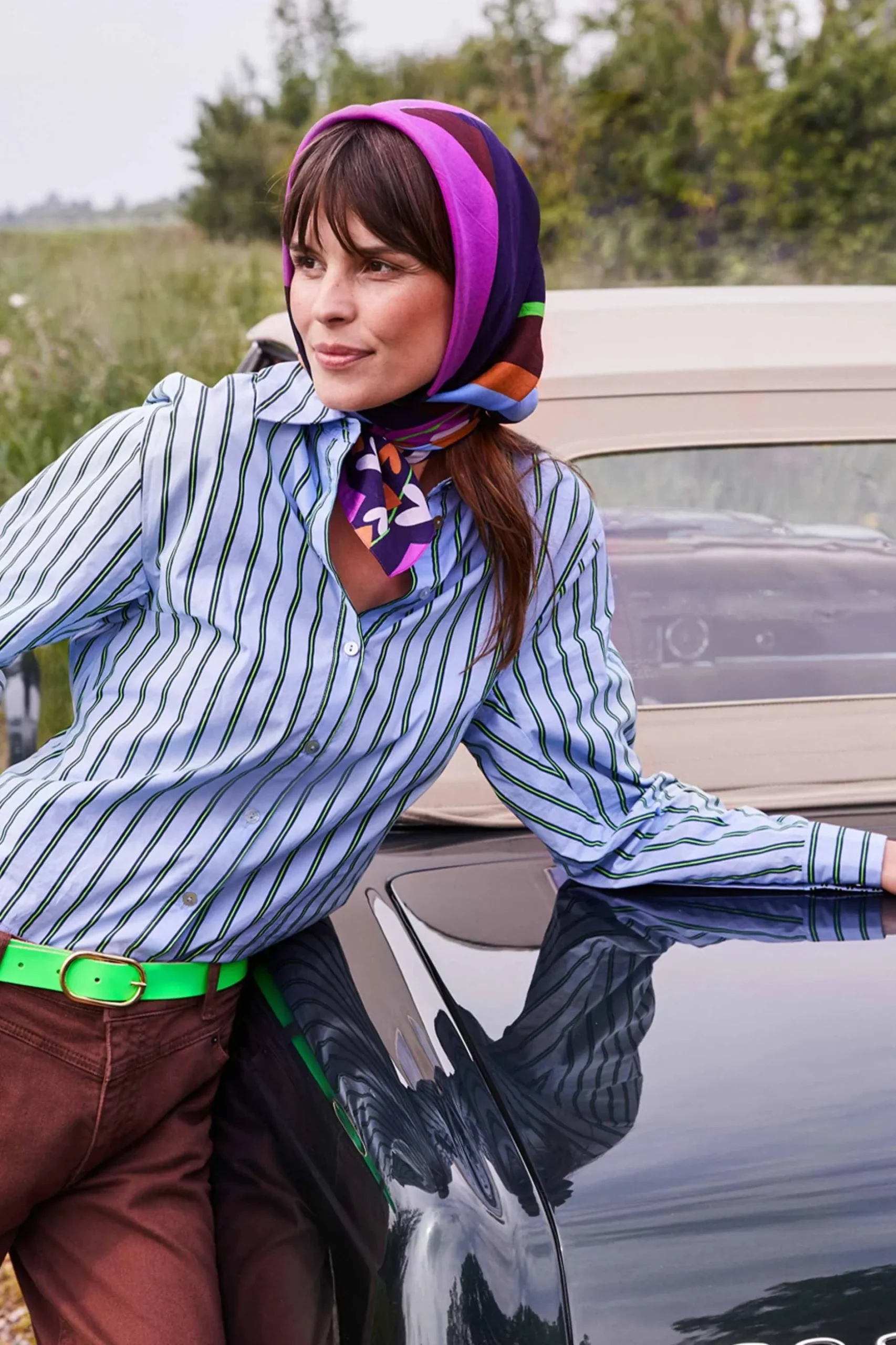 blouse_striped_poplin_cloudy_blue_5.webp POM Amsterdam BLOUSE Striped Poplin | Blouses