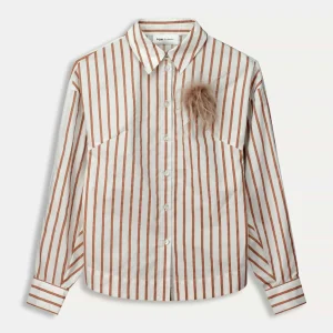 POM Amsterdam BLOUSE Striped Poplin | Blouses