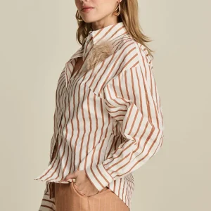 POM Amsterdam BLOUSE Striped Poplin | Blouses