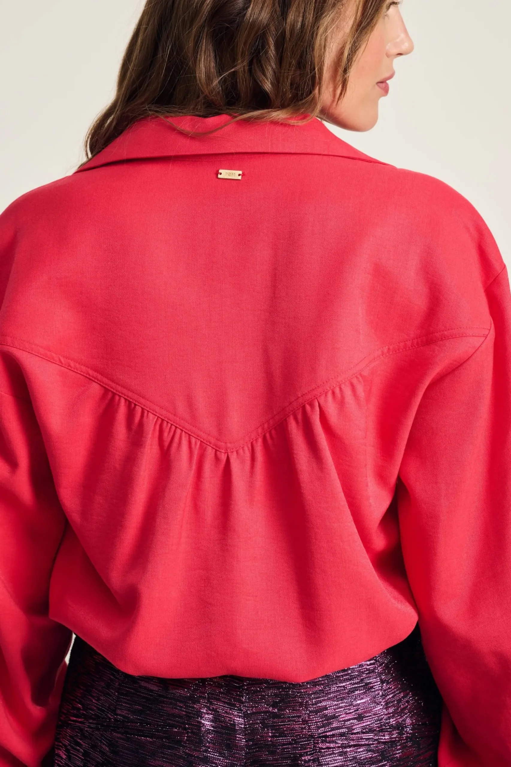 blouse_violet_shimmer_vibrant_pink_7.webp POM Amsterdam BLOUSE Violet | Blouses