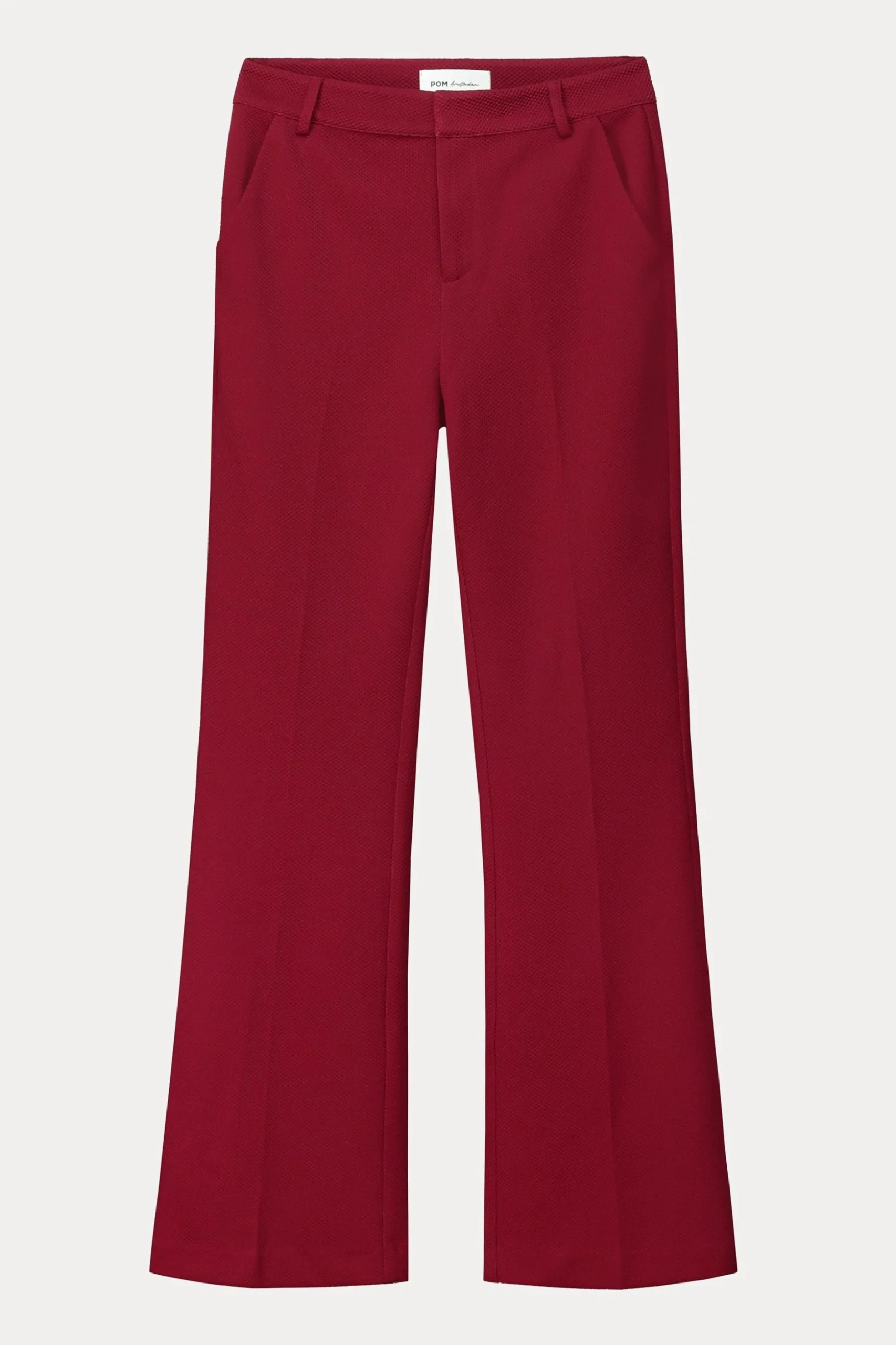 broek_flare_burgundy_red_1.webp POM Amsterdam BROEK Flare | Co-Ords | Suits