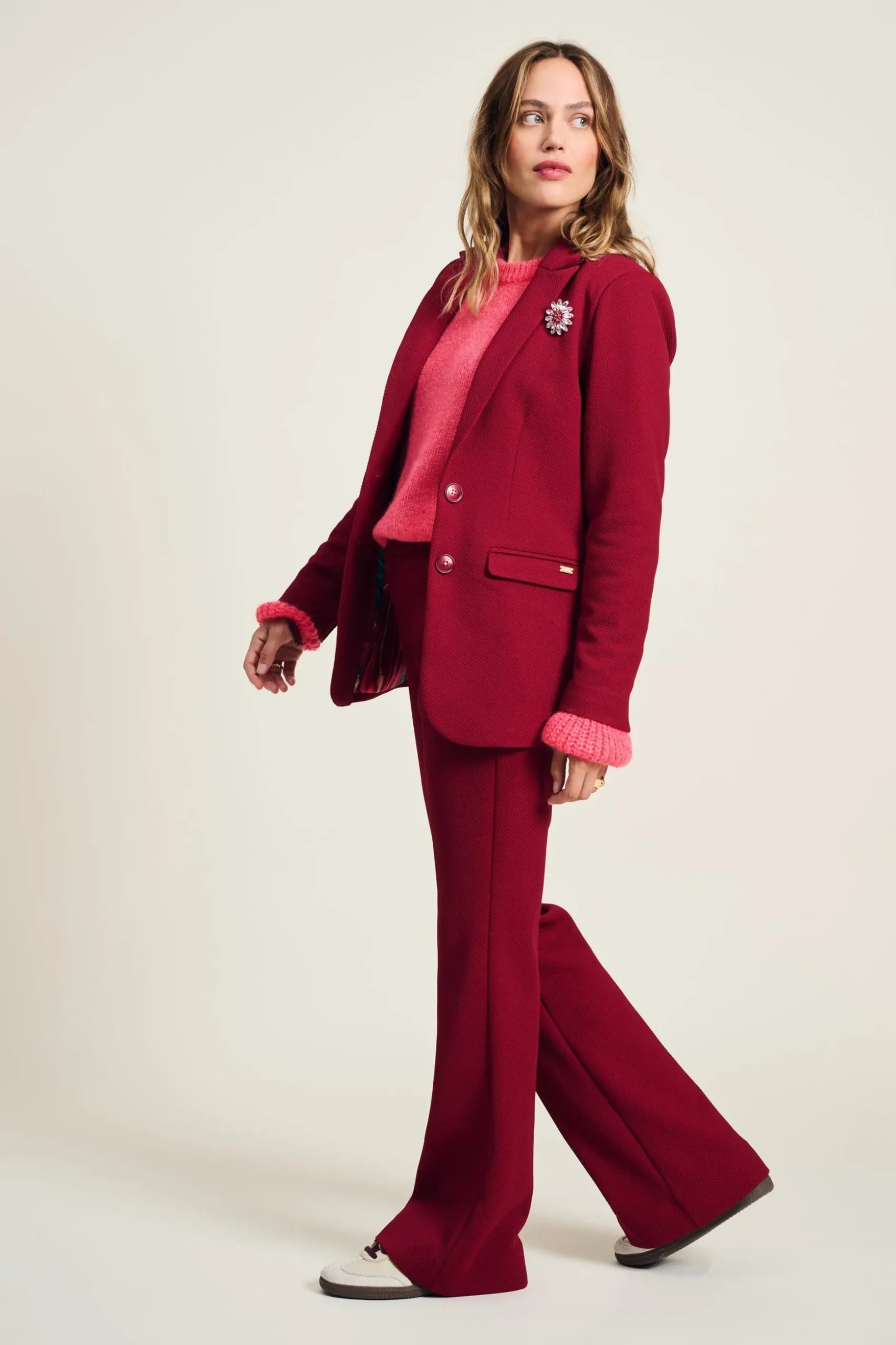 broek_flare_burgundy_red_4.webp POM Amsterdam BROEK Flare | Co-Ords | Suits