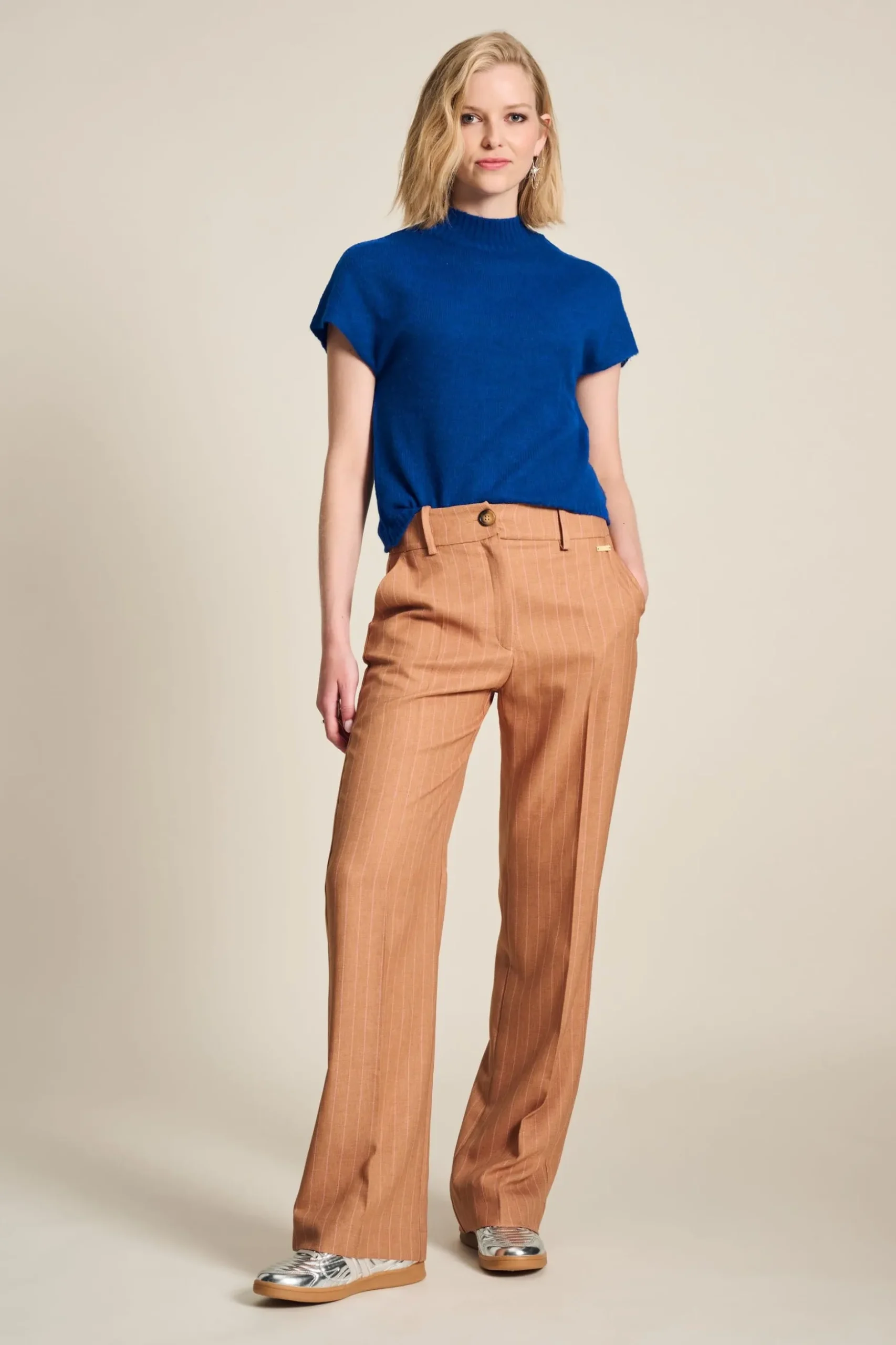 broek_striped_sugar_brown_2.webp POM Amsterdam BROEK Striped | Co-Ords | Suits