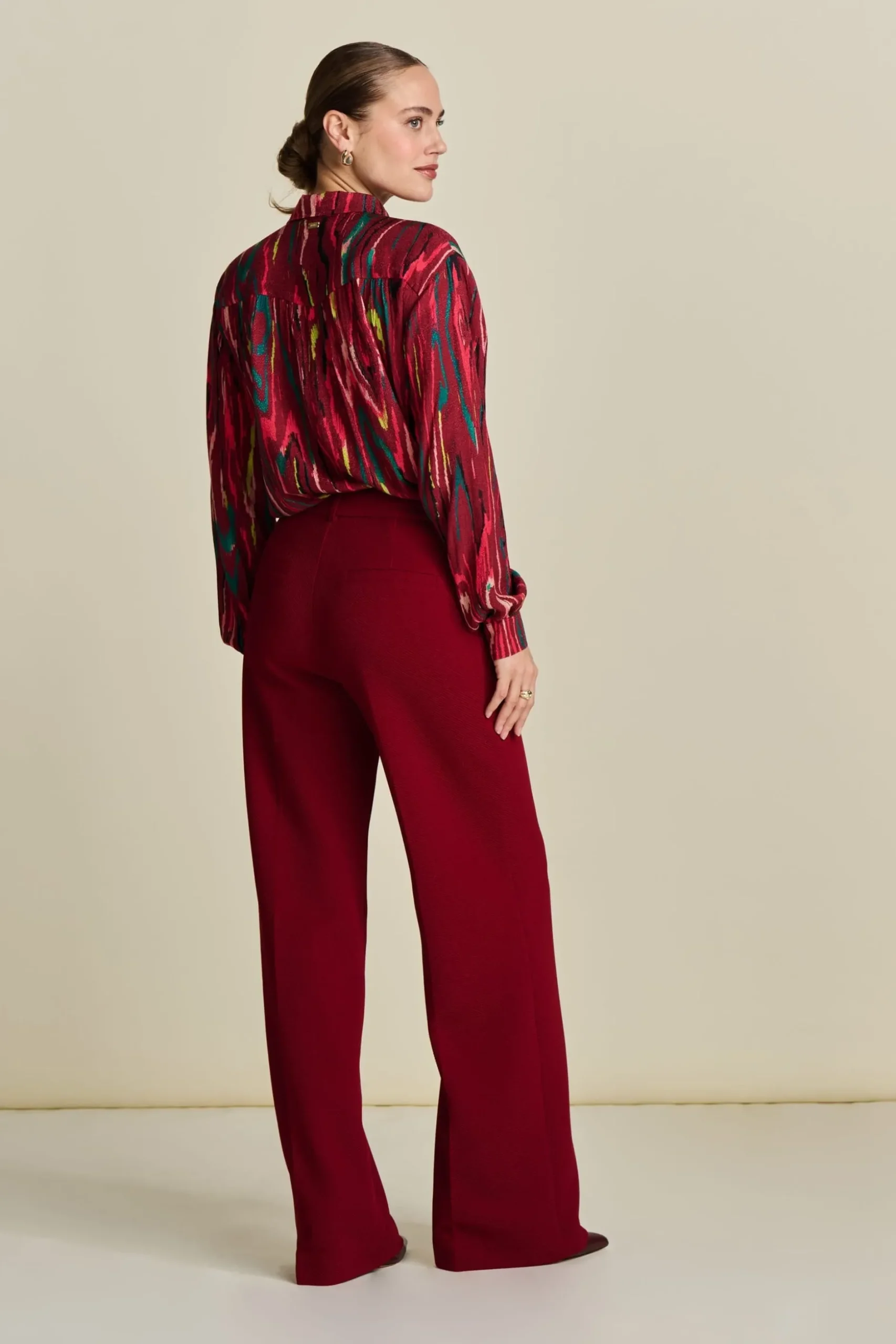 broek_wide_leg_burgundy_red_2.webp POM Amsterdam BROEK Wide Leg | Co-Ords | Suits