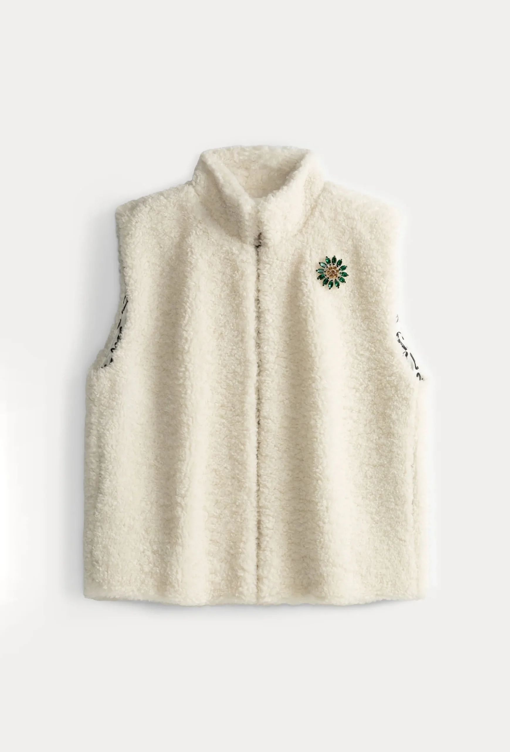 gilet_teddy_love_ecru_1.webp POM Amsterdam GILET Teddy Love | Gilets | Jassen & Blazers