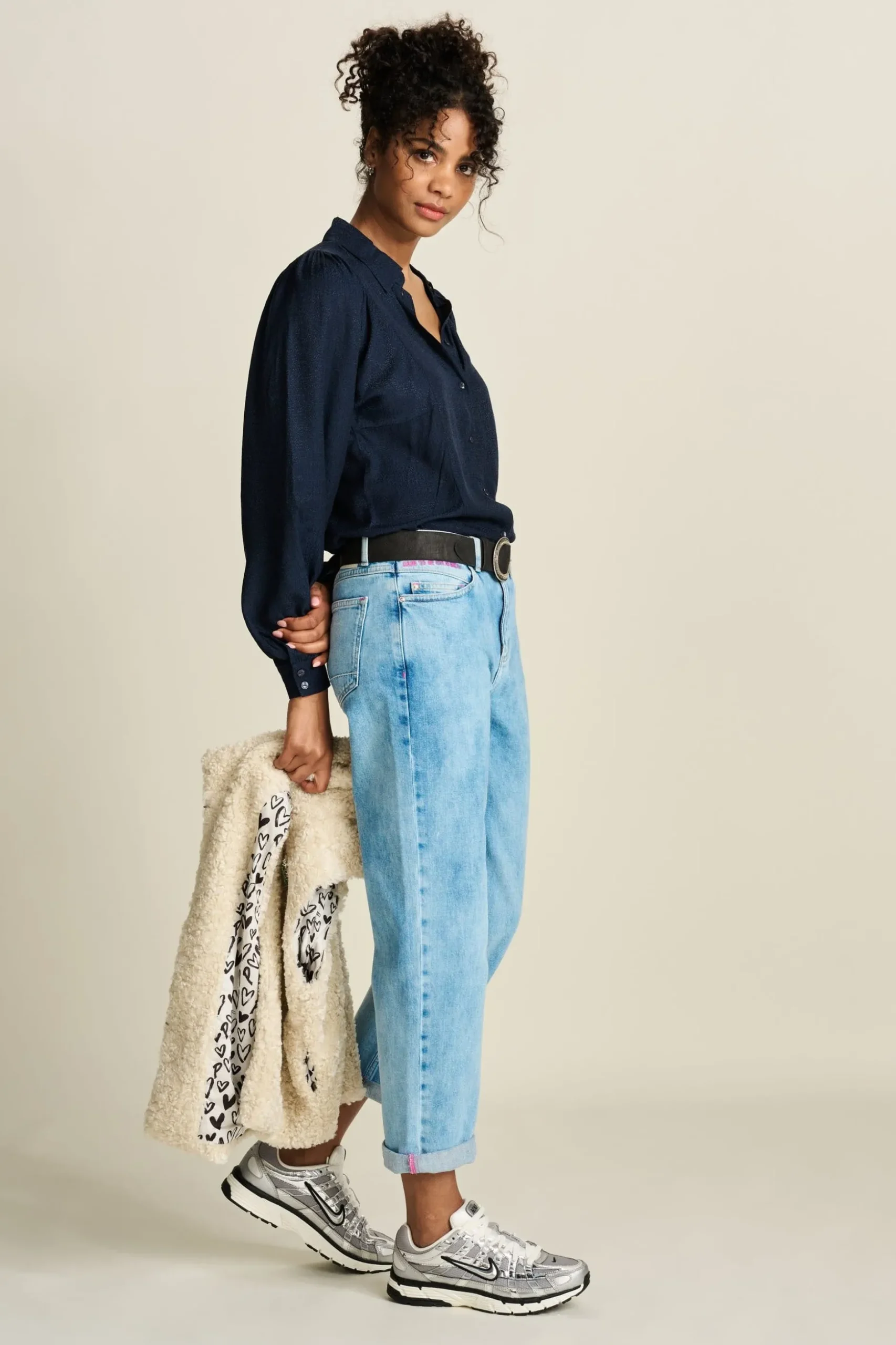 gilet_teddy_love_ecru_5.webp POM Amsterdam GILET Teddy Love | Gilets | Jassen & Blazers