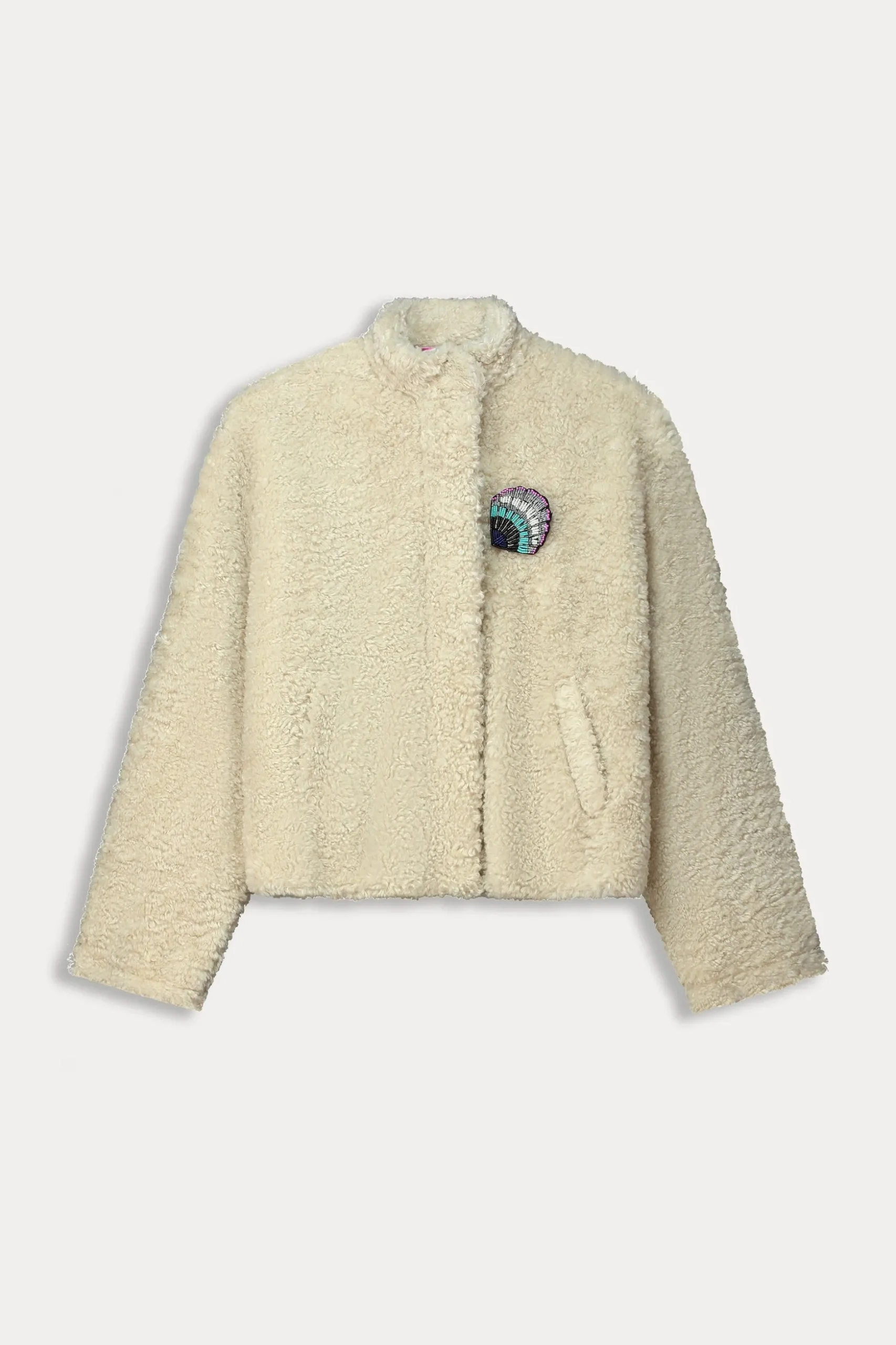 jacket_teddy_ecru_1.webp POM Amsterdam JACKET Teddy Ecru | Jassen & Blazers