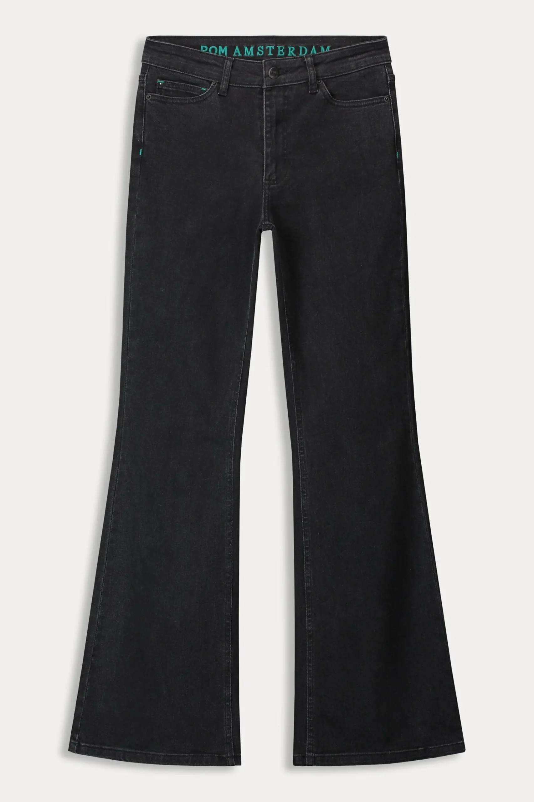 POM Amsterdam JEANS Esmee Flare Vintage Black | Jeans | Broeken
