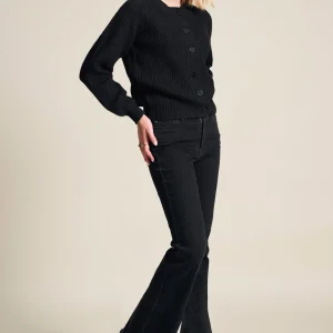 POM Amsterdam JEANS Esmee Flare Vintage Black | Jeans | Broeken
