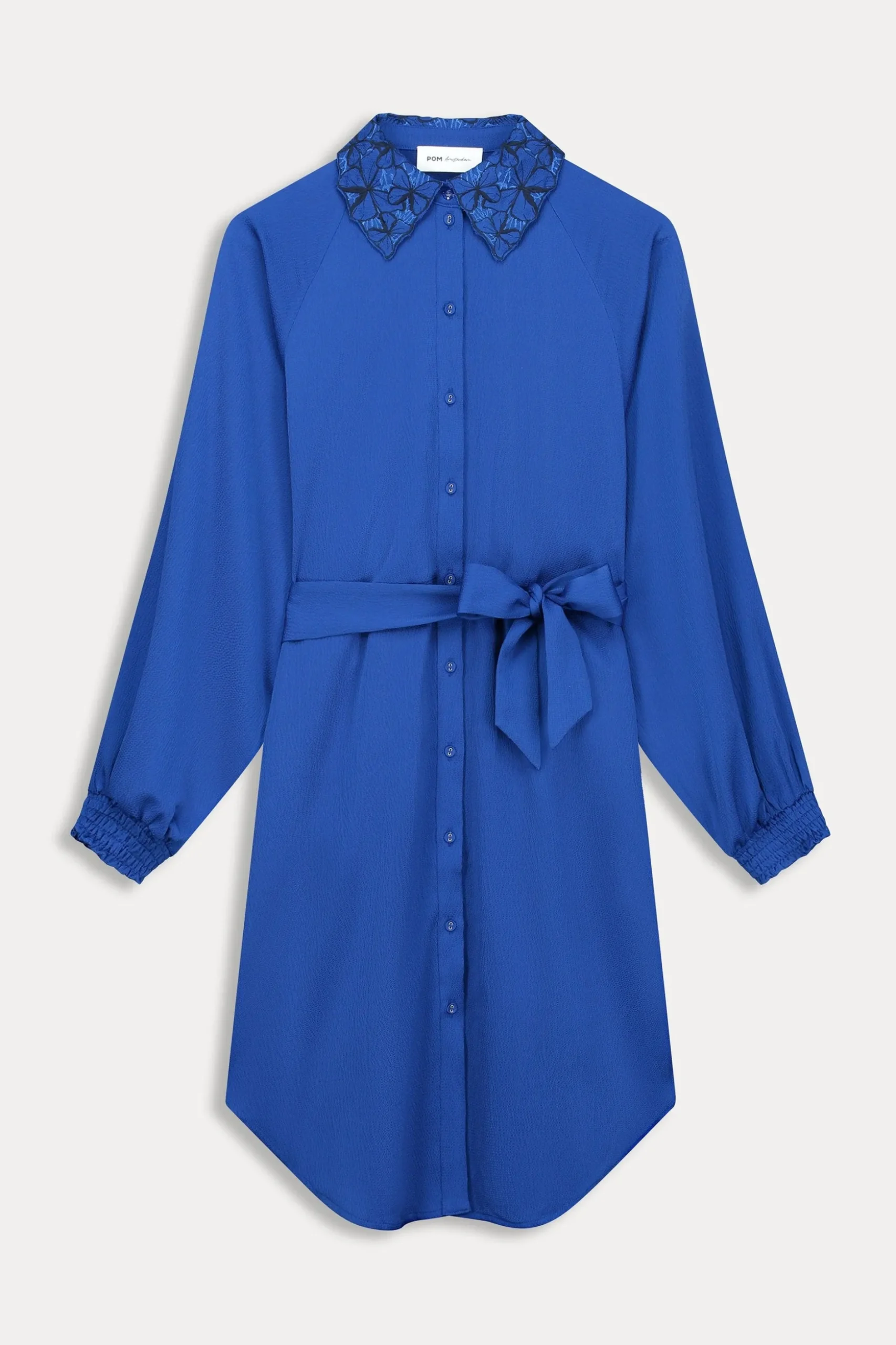 jurk_butterfly_bright_blue_1.webp POM Amsterdam JURK Butterfly Bright Blue | Jurken