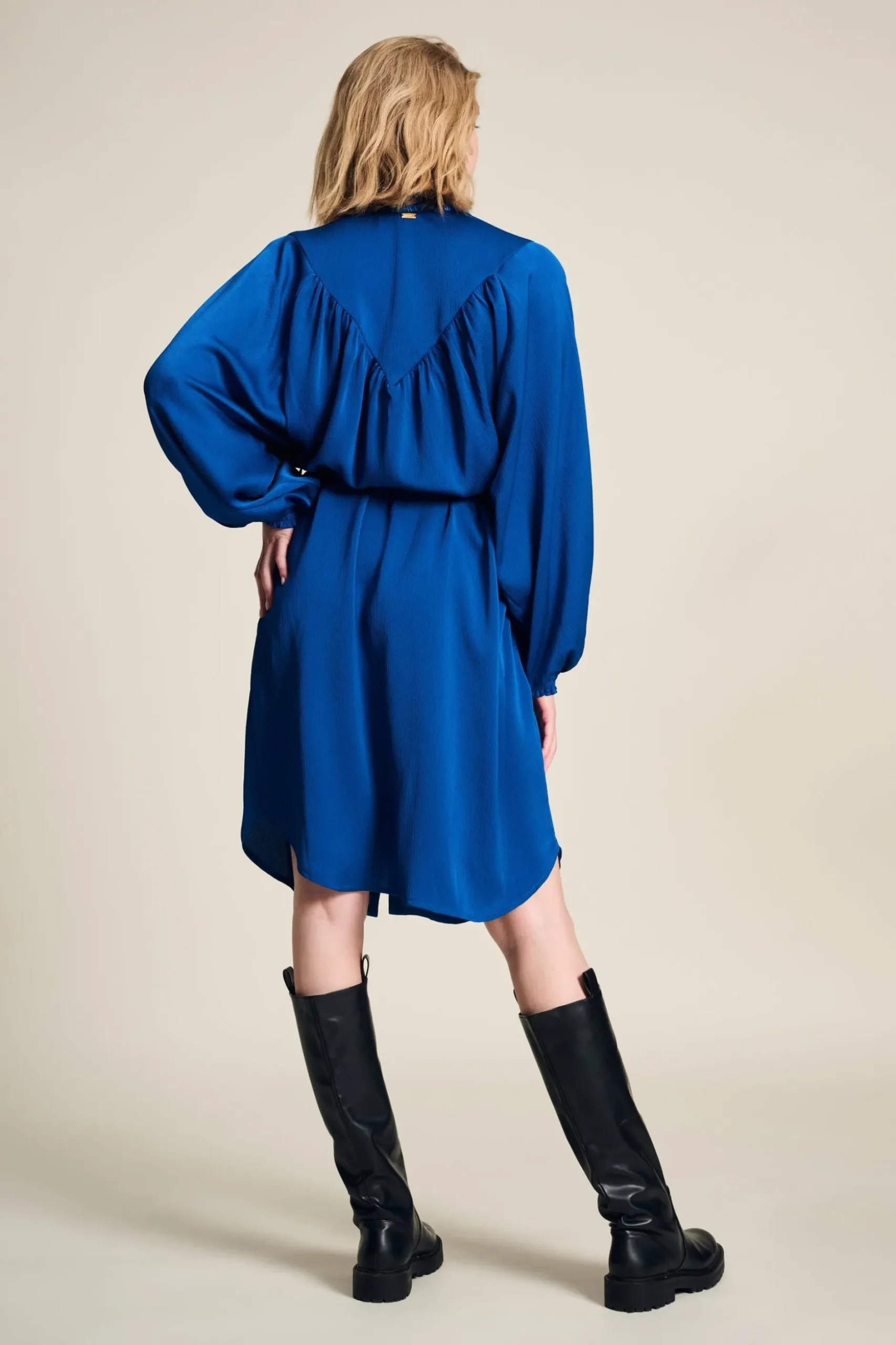jurk_butterfly_bright_blue_5.webp POM Amsterdam JURK Butterfly Bright Blue | Jurken