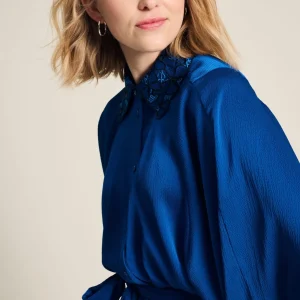 POM Amsterdam JURK Butterfly Bright Blue | Jurken