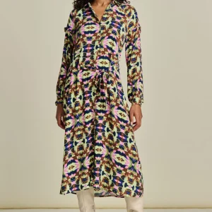 POM Amsterdam JURK Luna Butterfly Sky | Jurken