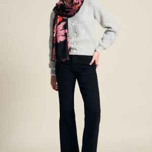 POM Amsterdam SJAAL Big Blooming Pink | Sjaals