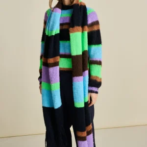 POM Amsterdam SJAAL Brushed Stripes | Sjaals