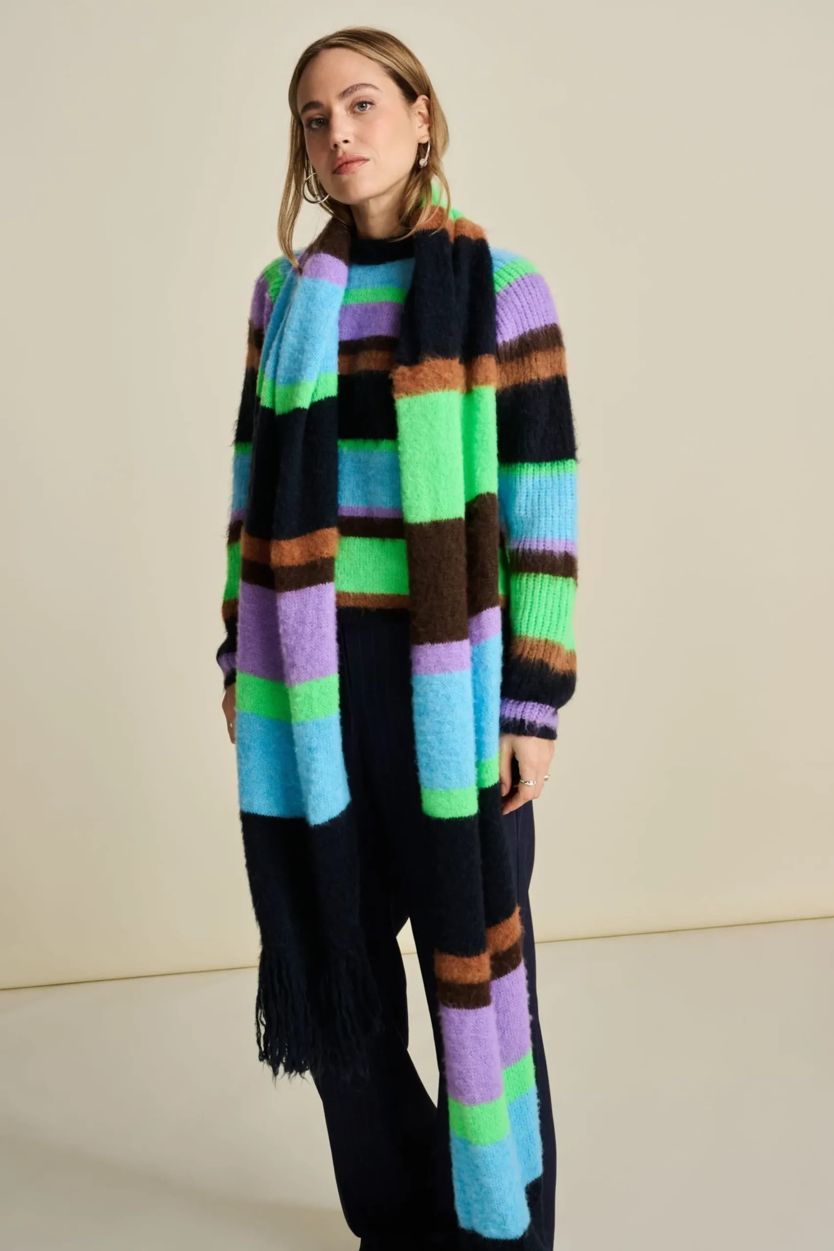 sjaal_brushed_stripes_0.webp POM Amsterdam SJAAL Brushed Stripes | Sjaals