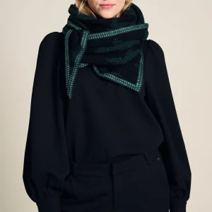 POM Amsterdam SJAAL Camo Green Black | Sjaals