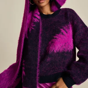 POM Amsterdam SJAAL Feathers Midnight Blue | Sjaals