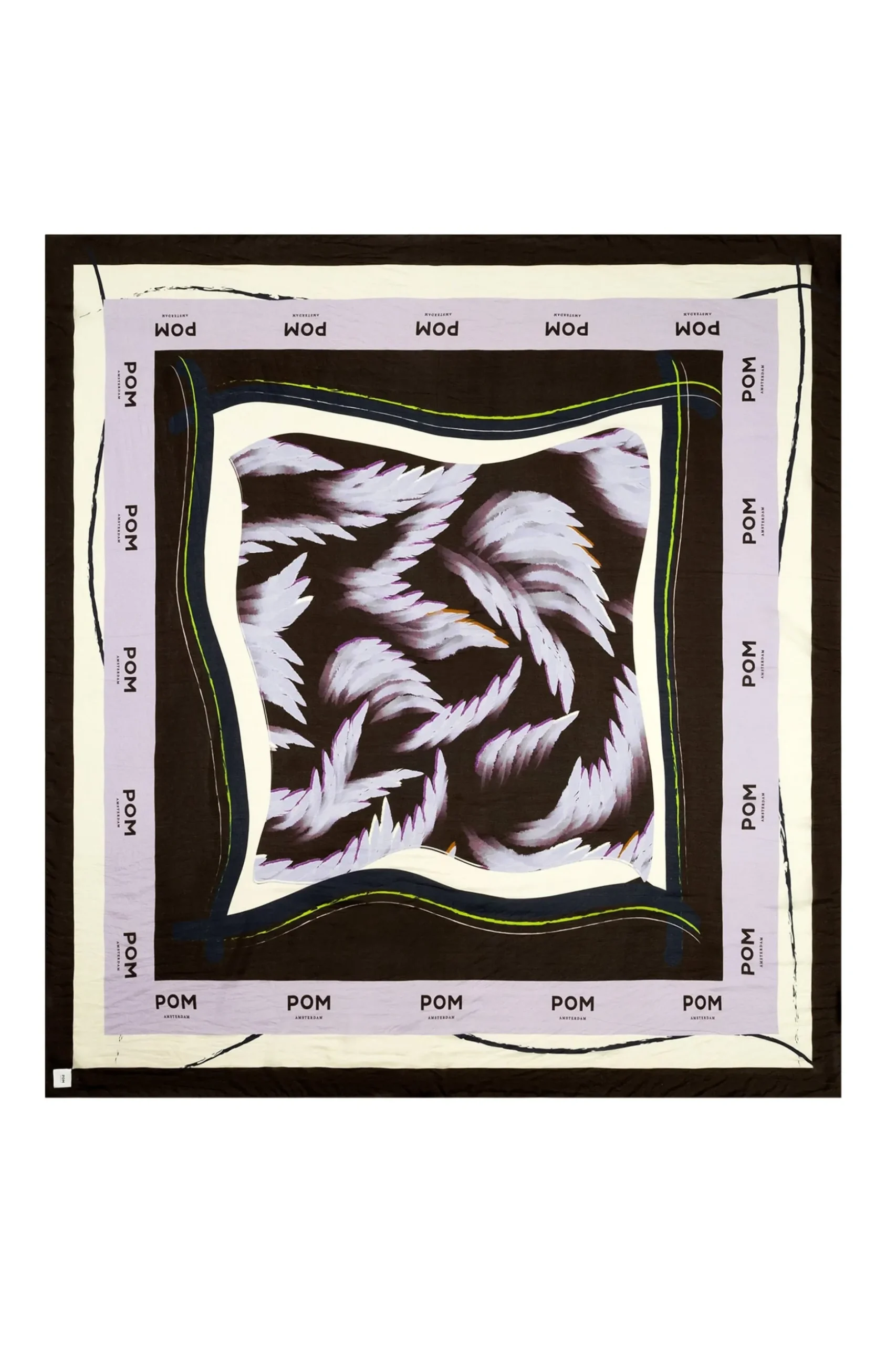 sjaal_silk_feathers_brown_1.webp POM Amsterdam SJAAL Silk Feathers Brown | Sjaals