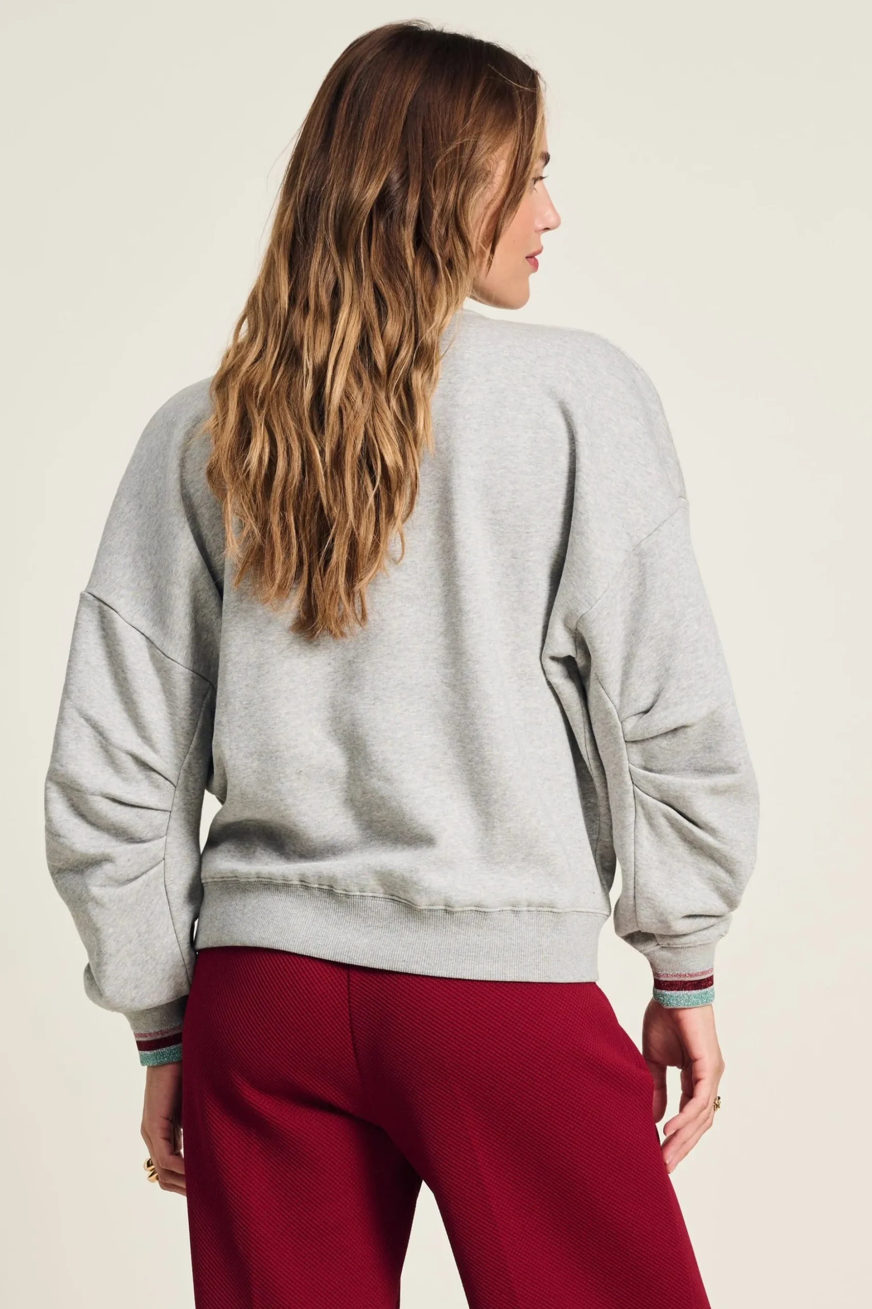 sweater_grey_melange_3.webp POM Amsterdam SWEATER | Truien & Vesten