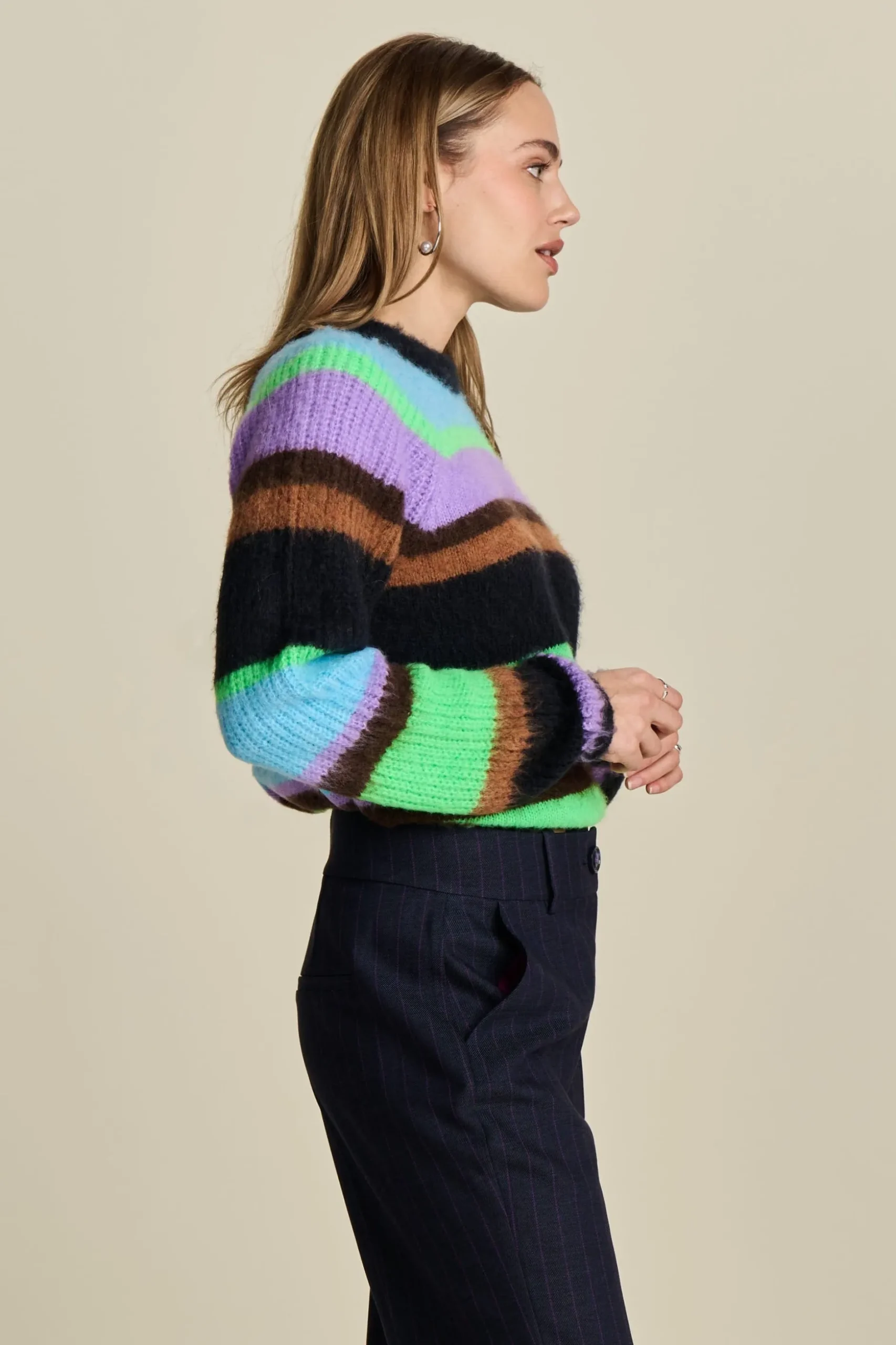 trui_brushed_stripes_2.webp POM Amsterdam TRUI | Truien & Vesten