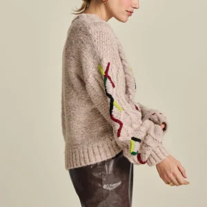 POM Amsterdam TRUI Cable Pink | Truien & Vesten
