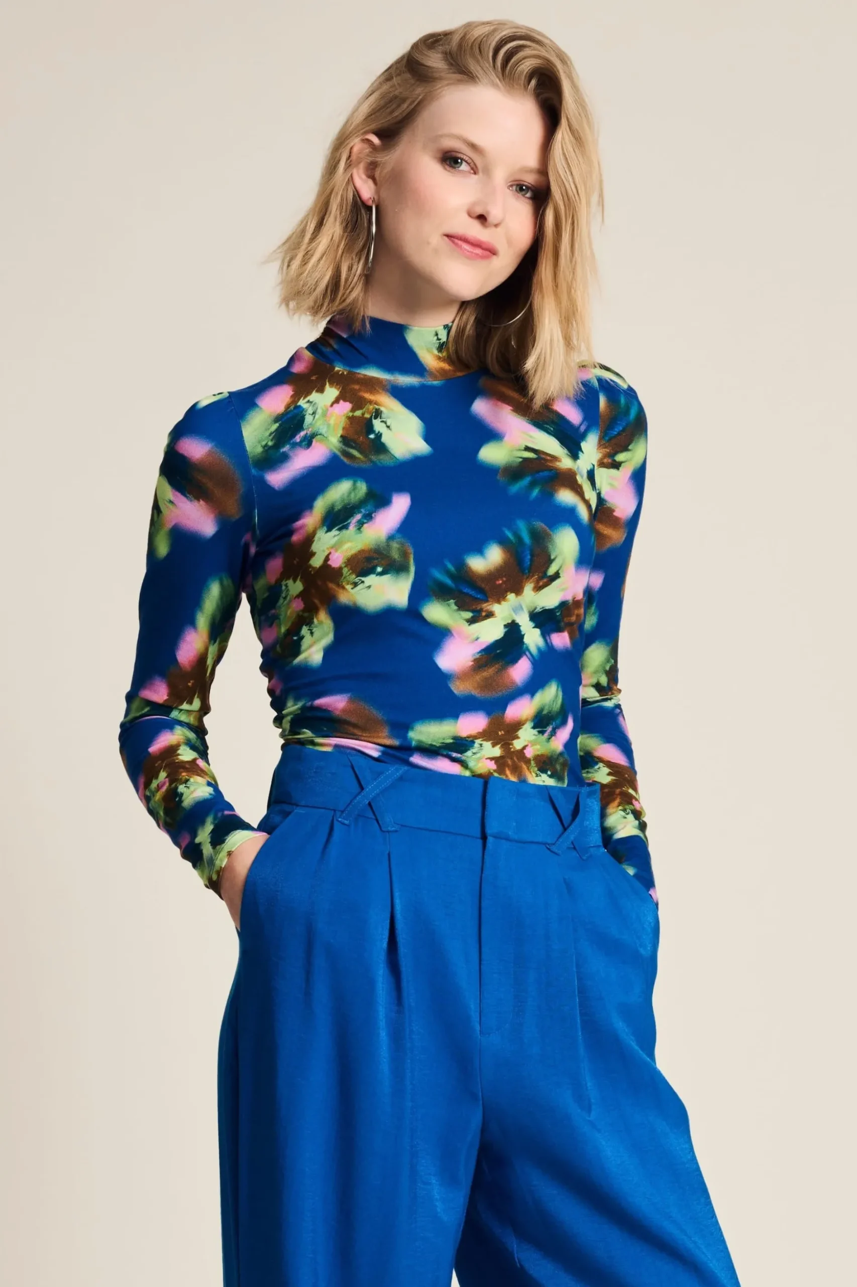 turtleneck_butterfly_blue_0.webp POM Amsterdam TURTLENECK | Tops & Turtlenecks