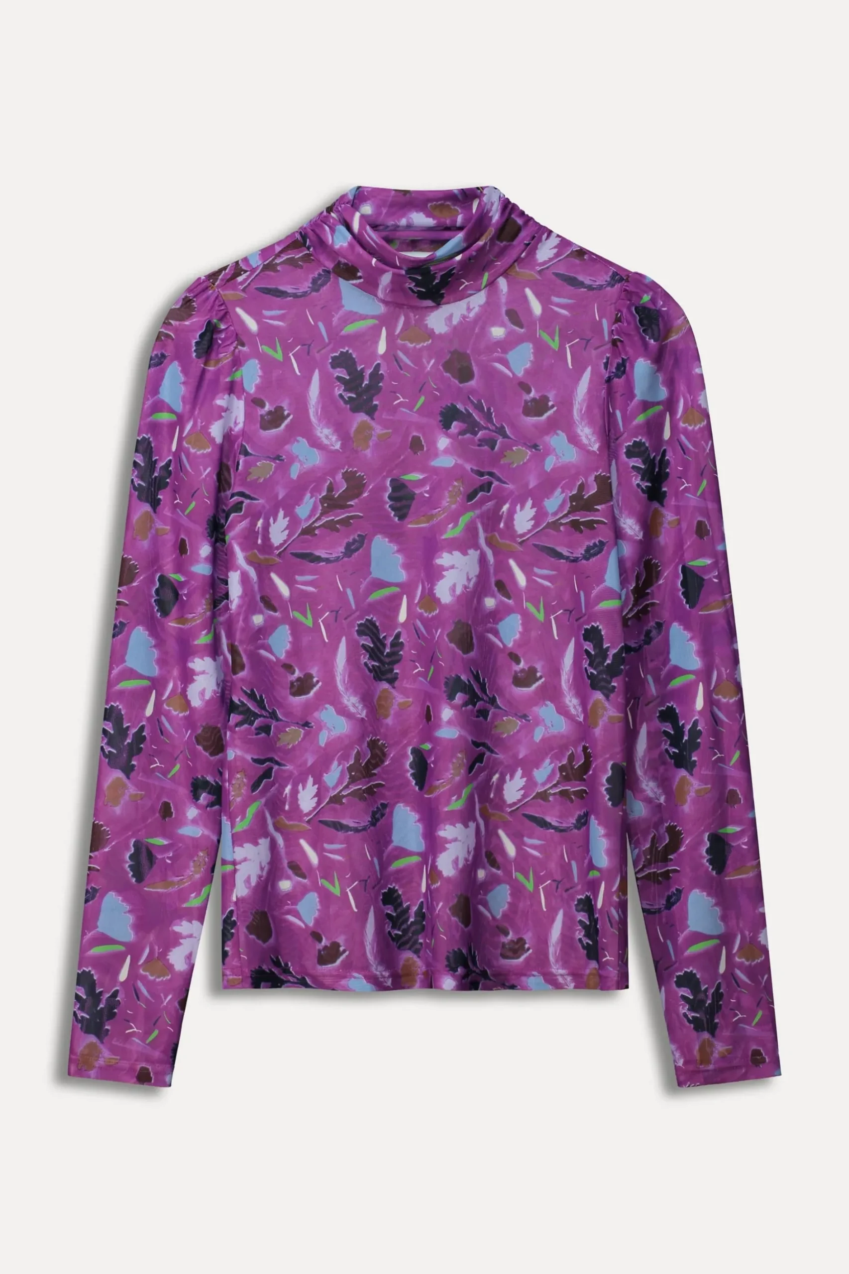 turtleneck_featherfest_cactus_pink_1.webp POM Amsterdam TURTLENECK | Tops & Turtlenecks